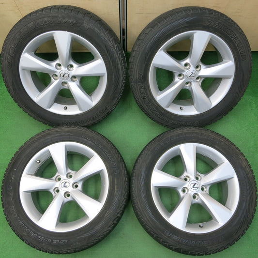 *送料無料* キレイ★レクサス RX450h 純正 235/60R18 スタッドレス ヨコハマ ジオランダー i/T-S 18インチ PCD114.3/5H★4040901イス