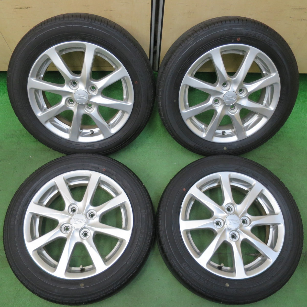 [送料無料] 4本価格★ダイハツ ムーヴ タント 純正 155/65R14 オートバックス Maxrun EVERROAD 14インチ PCD100/4H★5012705イノ