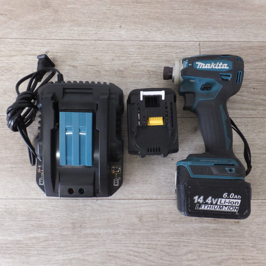 [送料無料] ★マキタ makita 充電式インパクトドライバ TD162D　互換バッテリ BL1460 2個　DC18RC互換充電器 HYC01　セット★