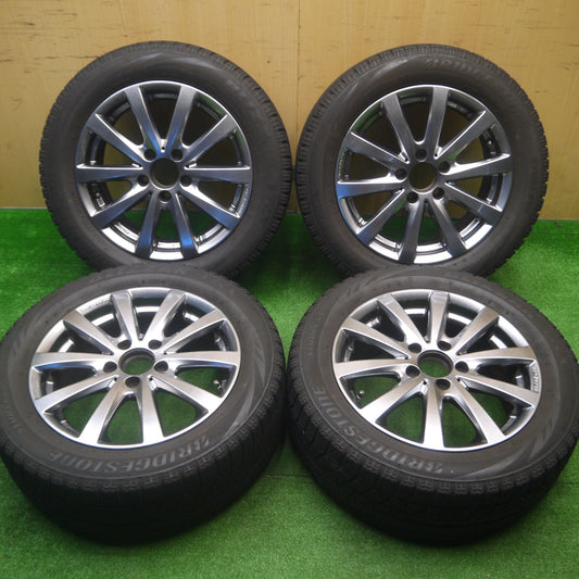 [送料無料] キレイ★ワーゲン等 Team Sparco 205/55R16 スタッドレス ブリヂストン ブリザック VRX チームスパルコ 16インチ PCD112/5H★4092505Hス
