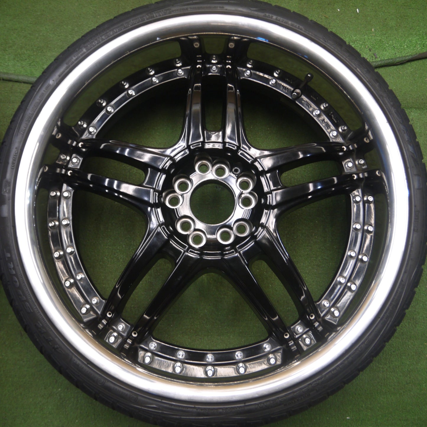 *送料無料* バリ溝！22年！ほぼ10分★ドンコルレオーネ DW398 245/30R22 ATR SPORT ファルケン アゼニス FK453 DON CORLEONE PCD114.3 127/5H★4030504Hノ