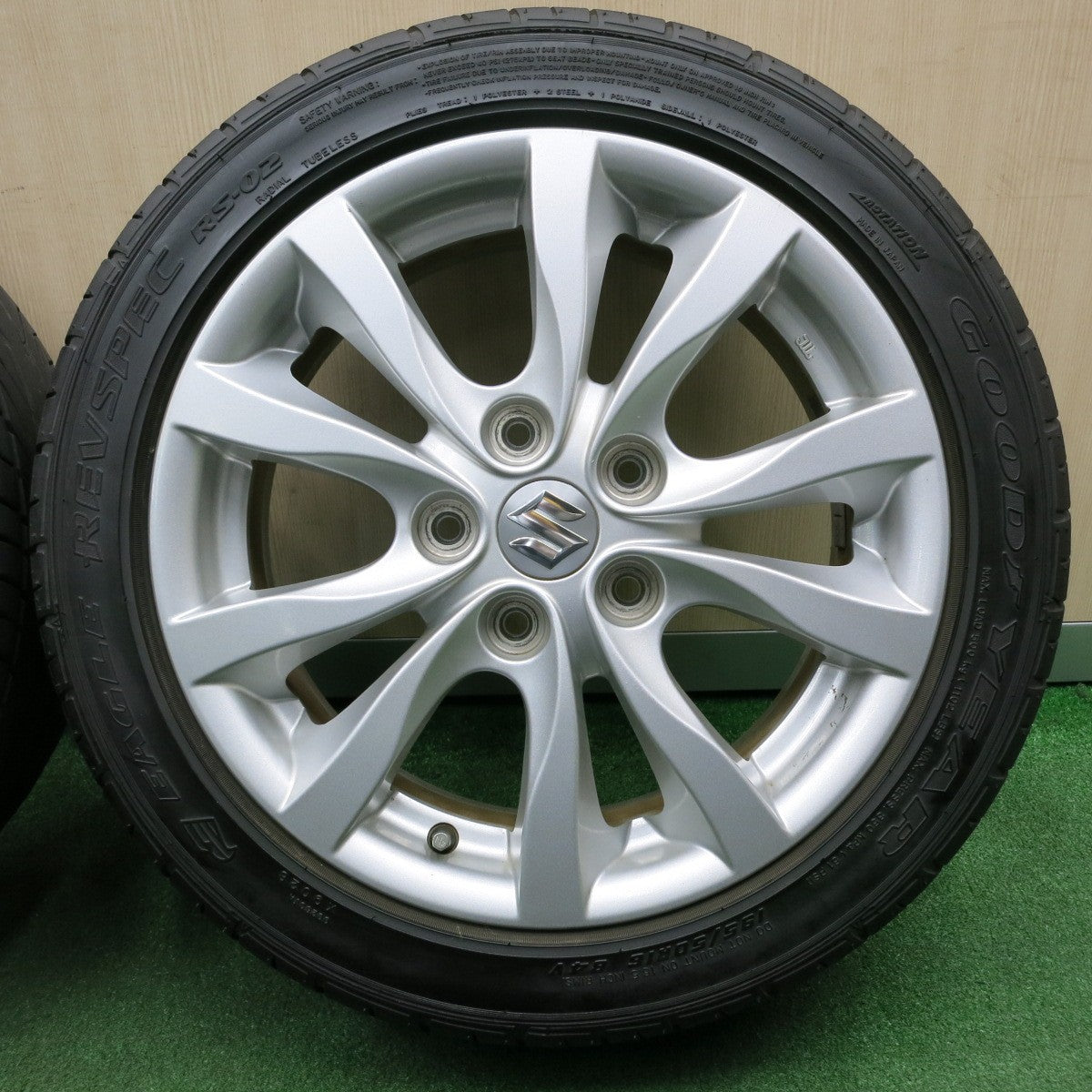 *送料無料* 4本価格★スズキ スイフト スポーツ 純正 195/50R16 グッドイヤー イーグル REVSPEC RS-02 PCD114.3/5H★4040304NJノ