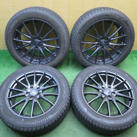 バリ溝！キレイ！9.5分★スタッドレス 225/55R19 ブリヂストン ブリザック DM-V3 VELVA SPORTZ ヴェルヴァ 19インチ PCD114.3/5H★6030402NJス