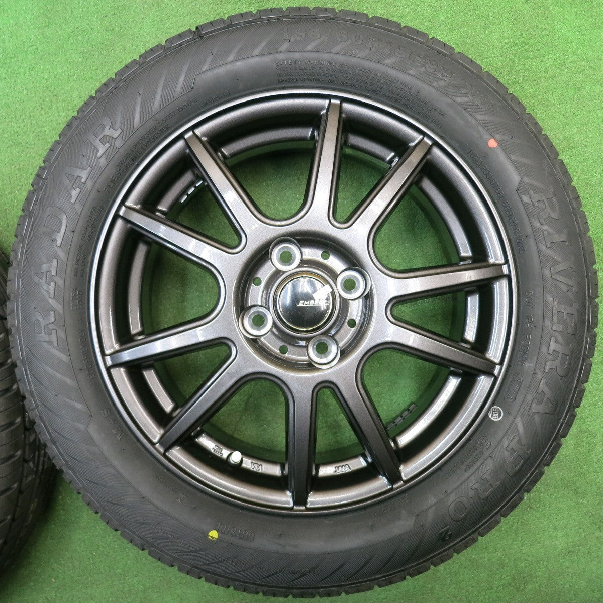 未使用！24年★185/60R15 レーダー RIVERA PRO2 EMBELY S10 エンベリー 15インチ PCD100/4H★5042604NJノ