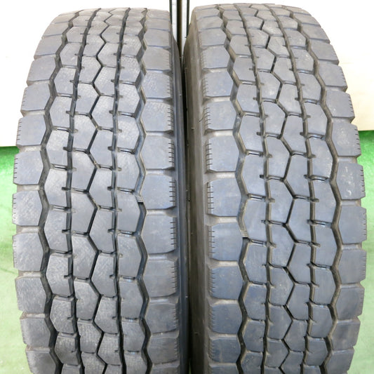 バリ溝！25年！9分！2本★トラック タイヤ 225/80R17.5 123/122L ダンロップ デクテス SP670 ミックス オールシーズン 17.5インチ★5111704ナスタ