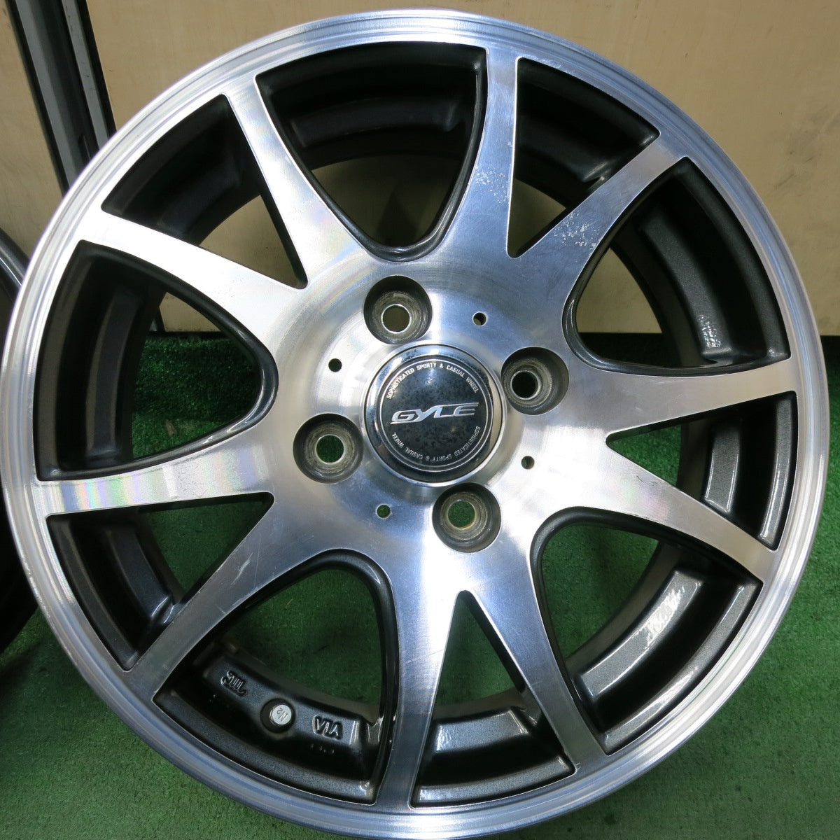 4本価格★GYLE weds ガイル ウェッズ 14インチ ホイール 14×4.5J PCD100/4H★5043009SYホ