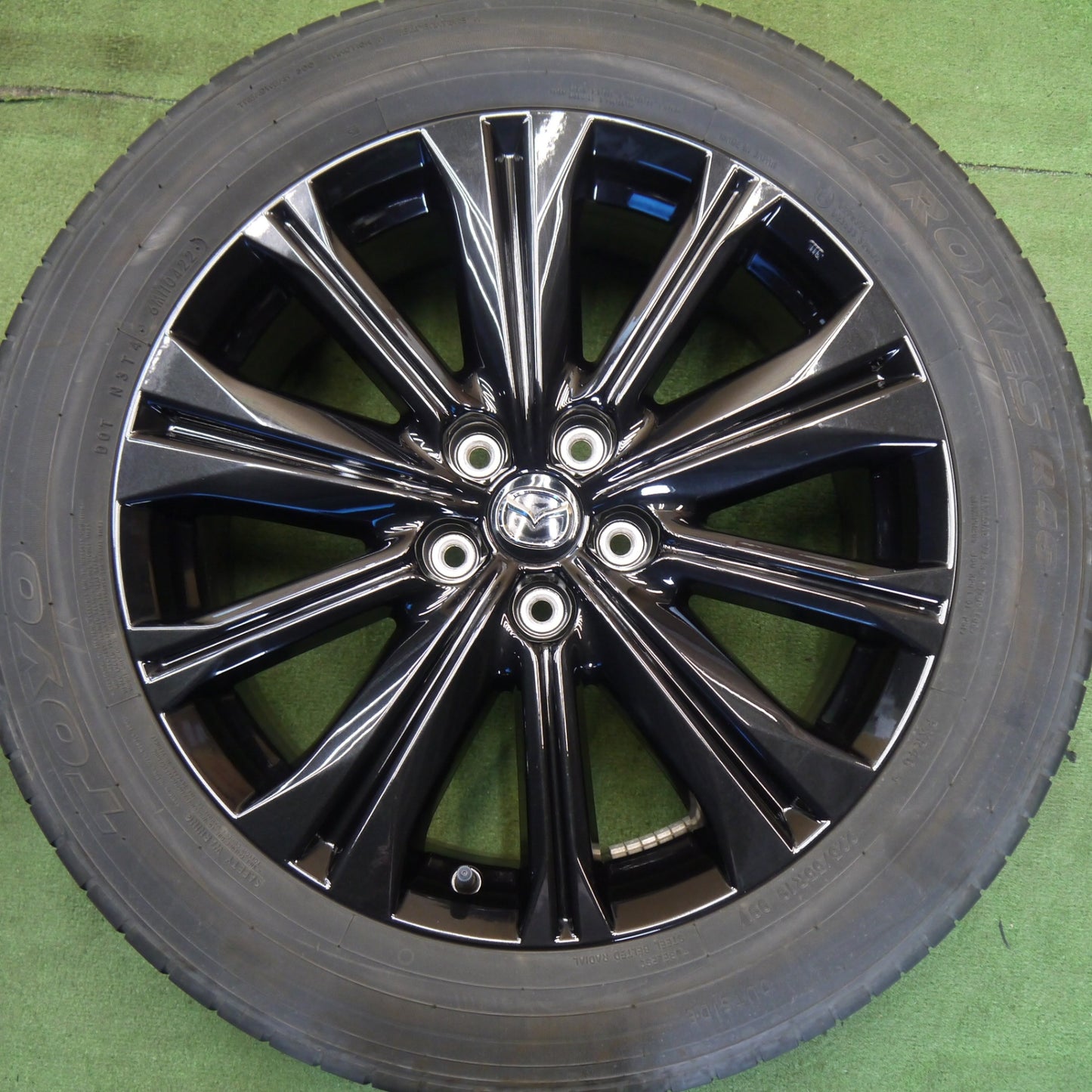 キレイ！22年◎マツダ CX-5 スポーツアピアランス 純正 225/55R19 トーヨー プロクセス R46 19インチ CX5 PCD114.3/5H◎6070106Hノ