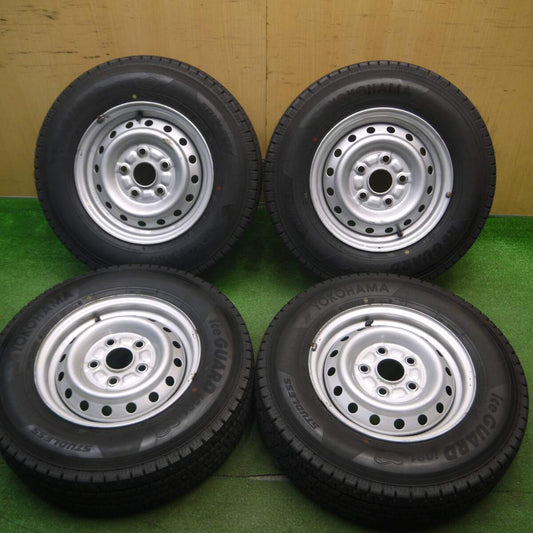 タイヤほぼ未使用！21年★ダイハツ ライトエース タウンエース 等 純正 スチール 165/80R13 94/93N スタッドレス ヨコハマ アイスガード iG91 13インチ PCD114.3/5H★5022512Hス