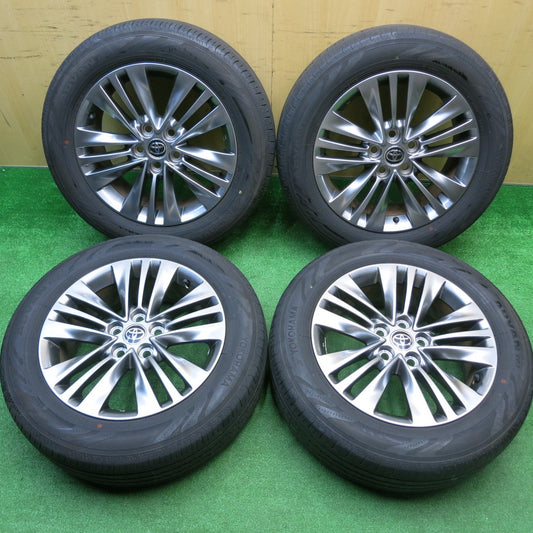 バリ溝！23年！キレイ！9分★トヨタ 40系 アルファード ヴェルファイア 純正 225/60R18 ヨコハマ アドバン V03 18インチ PCD120/5H★5110902HAノ