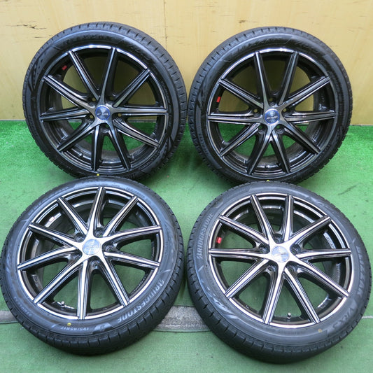 超バリ溝！24年！ほぼ10分★スタッドレス 195/45R17 ブリヂストン ブリザック VRX3 SMACK ENKEI スマック エンケイ 17インチ PCD114.3/5H★5090406HAス