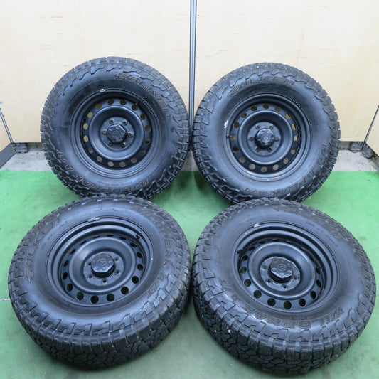 バリ溝！キレイ！9.5分★トヨタ 純正 スチール FJクルーザー プラド 等 265/70R17 121/118R ファルケン WILDPEAK A/T AT3W 17インチ PCD139.7/6H★6013104ナノ