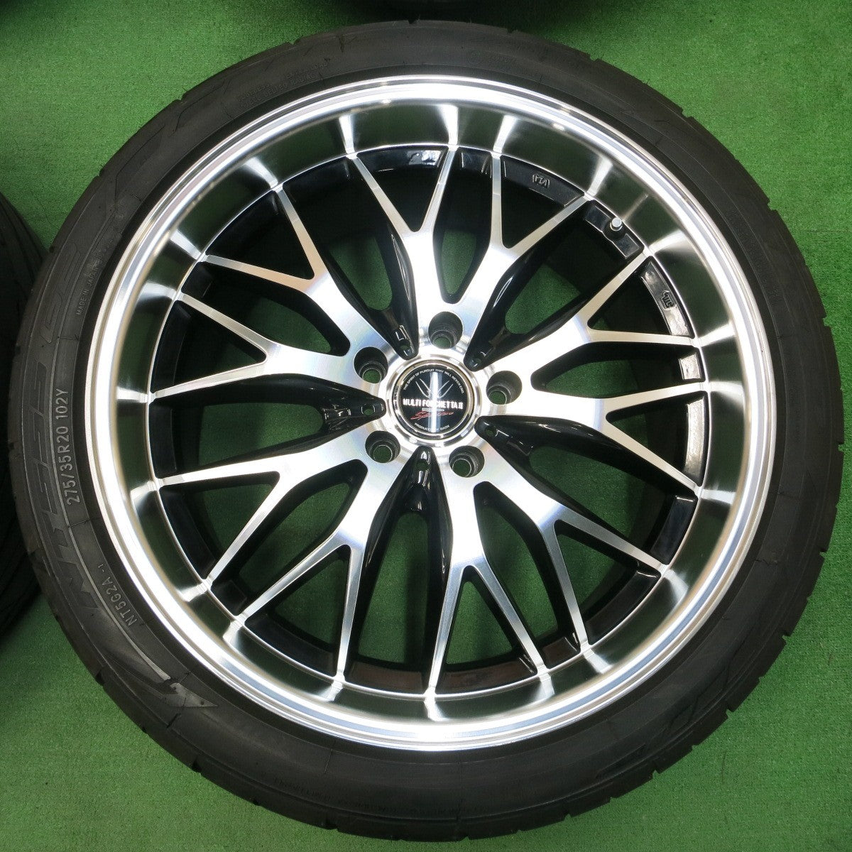 *送料無料* 4本！20年★レクサス LS 等 ロクサーニ MULTI FORCHETTAⅡ SP Spectar 245/40R20 275/35R20 ニットー NT555 G2 LOXARNY PCD120/5H★4030606イノ