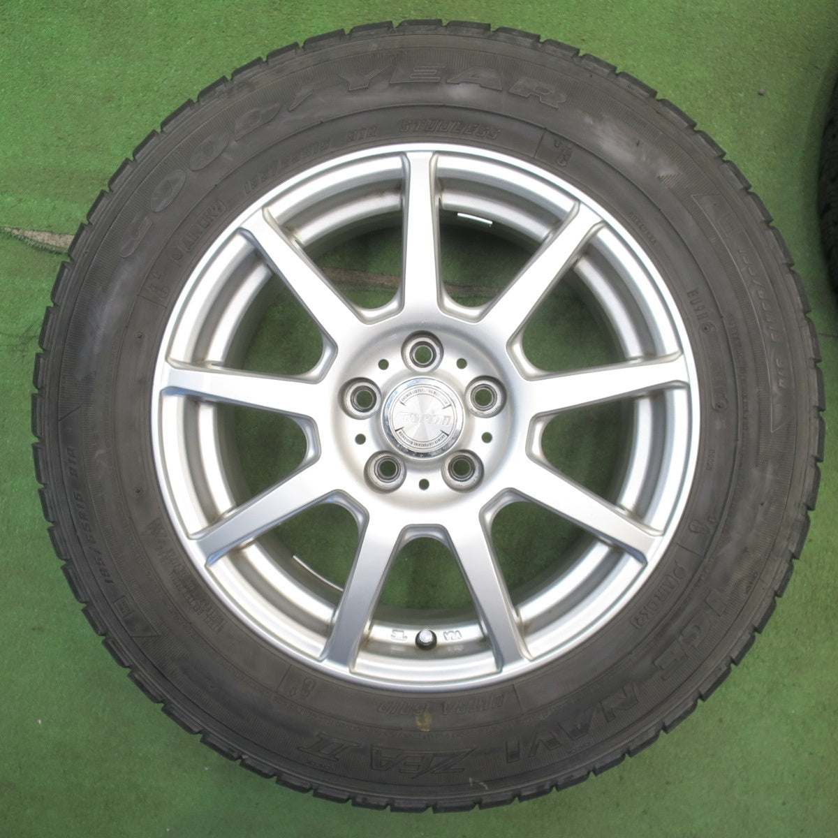 キレイ★プリウス 等 195/65R15 スタッドレス グッドイヤー アイスナビ ZEA2 ravrion ラブリオン 15インチ PCD100/5H★6051802NJス