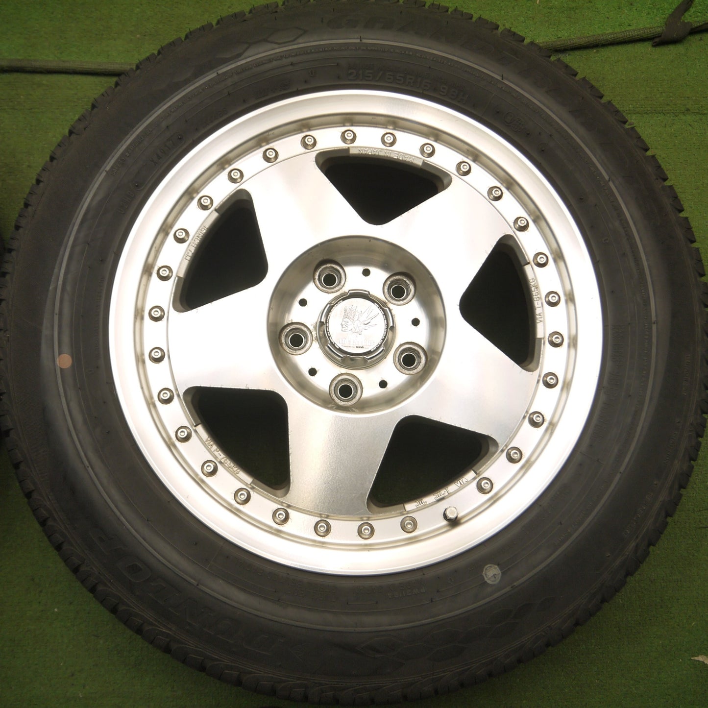 *送料無料* バリ溝！9分★WEDS ADVENTURE 215/65R16 ダンロップ グラントレック PT3 DRAFT MS 16インチ PCD114.3/5H★4060505Hノ