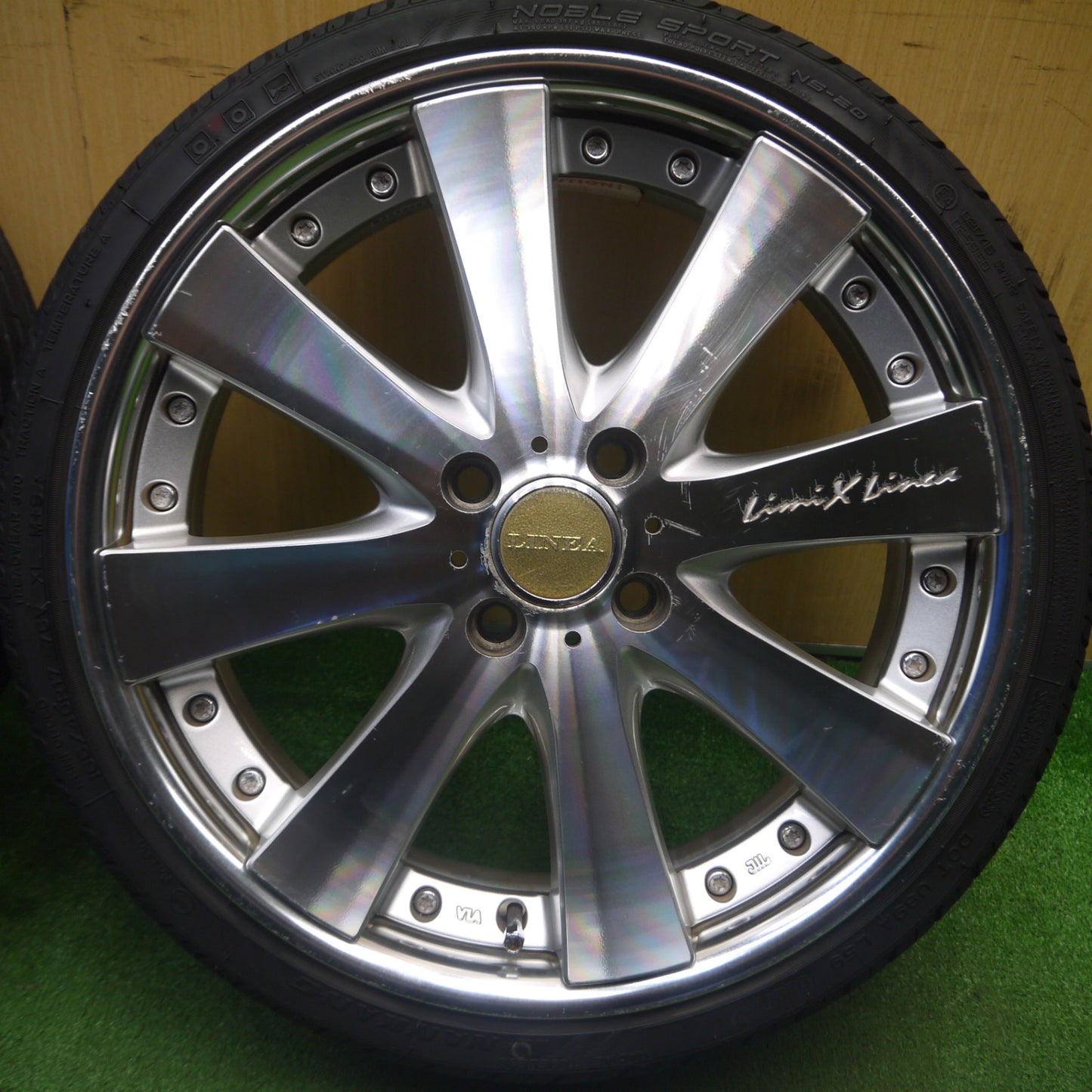 [送料無料] バリ溝！8.5分★165/40R17 ナンカン NOBLE SPORT NS-20 LimiX LINEA LL-02 リミックスリネア 17インチ PCD100/4H★5021001Hノ