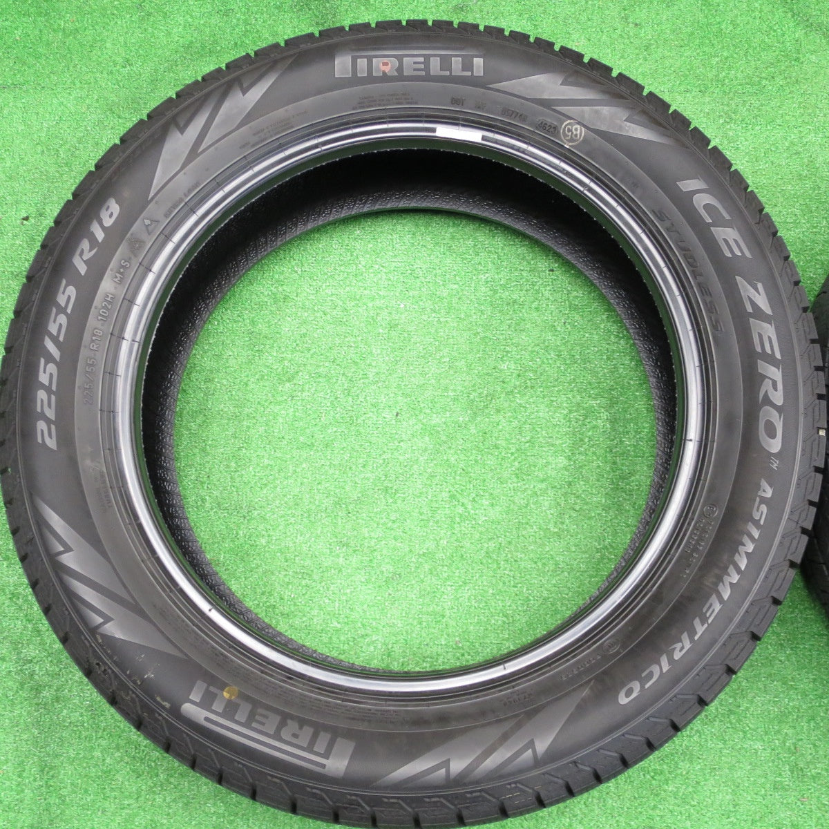 バリ溝！23年！ほぼ10分★スタッドレス 225/55R18 ピレリ アイスゼロ アシンメトリコ タイヤ 18インチ デリカ D:5 ZR-V エルグランド 等★6010503NKスタ