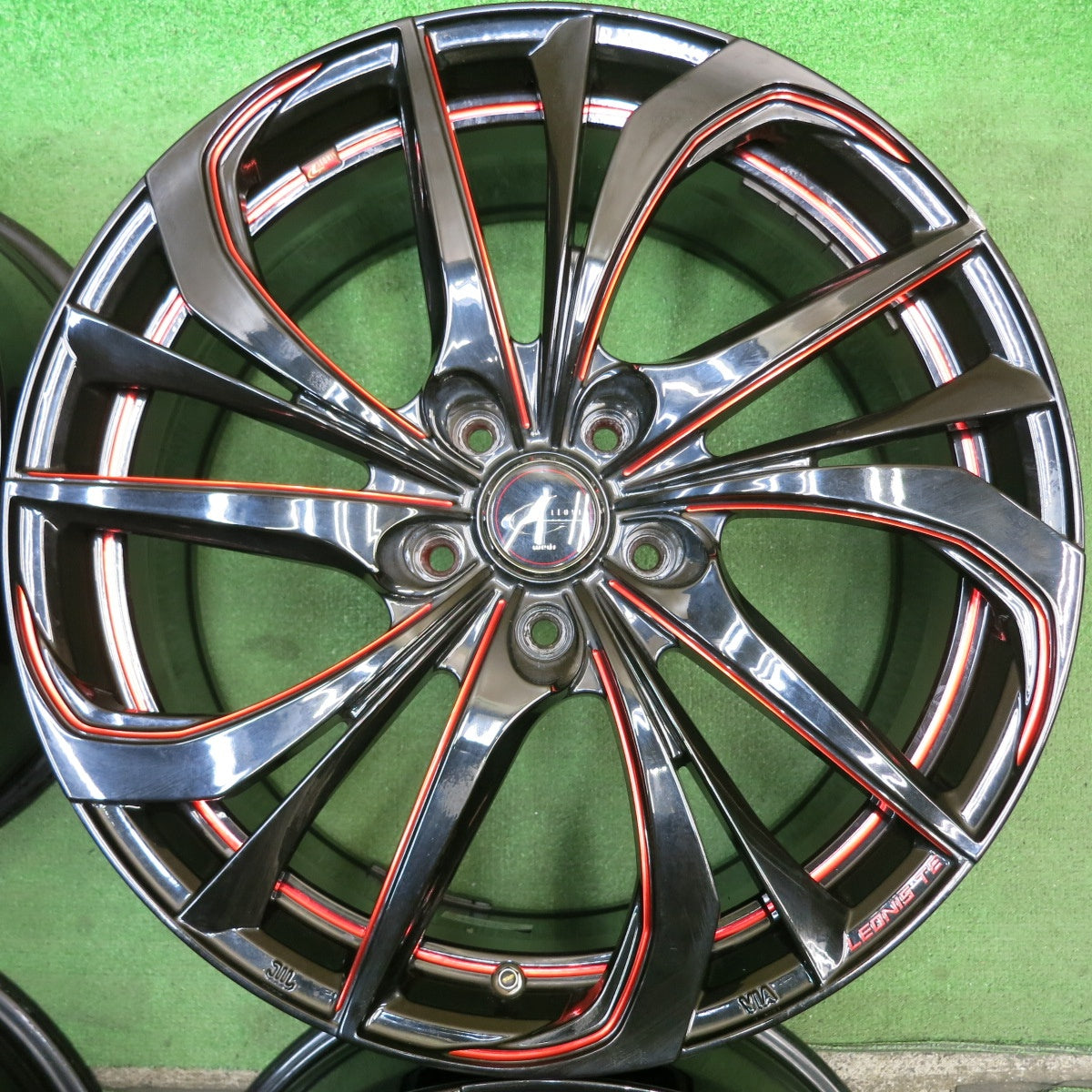 4本価格◎LEONIS TE weds 19インチ ホイール レオニス ウェッズ 19×8J PCD114.3/5H◎6080801HAホ