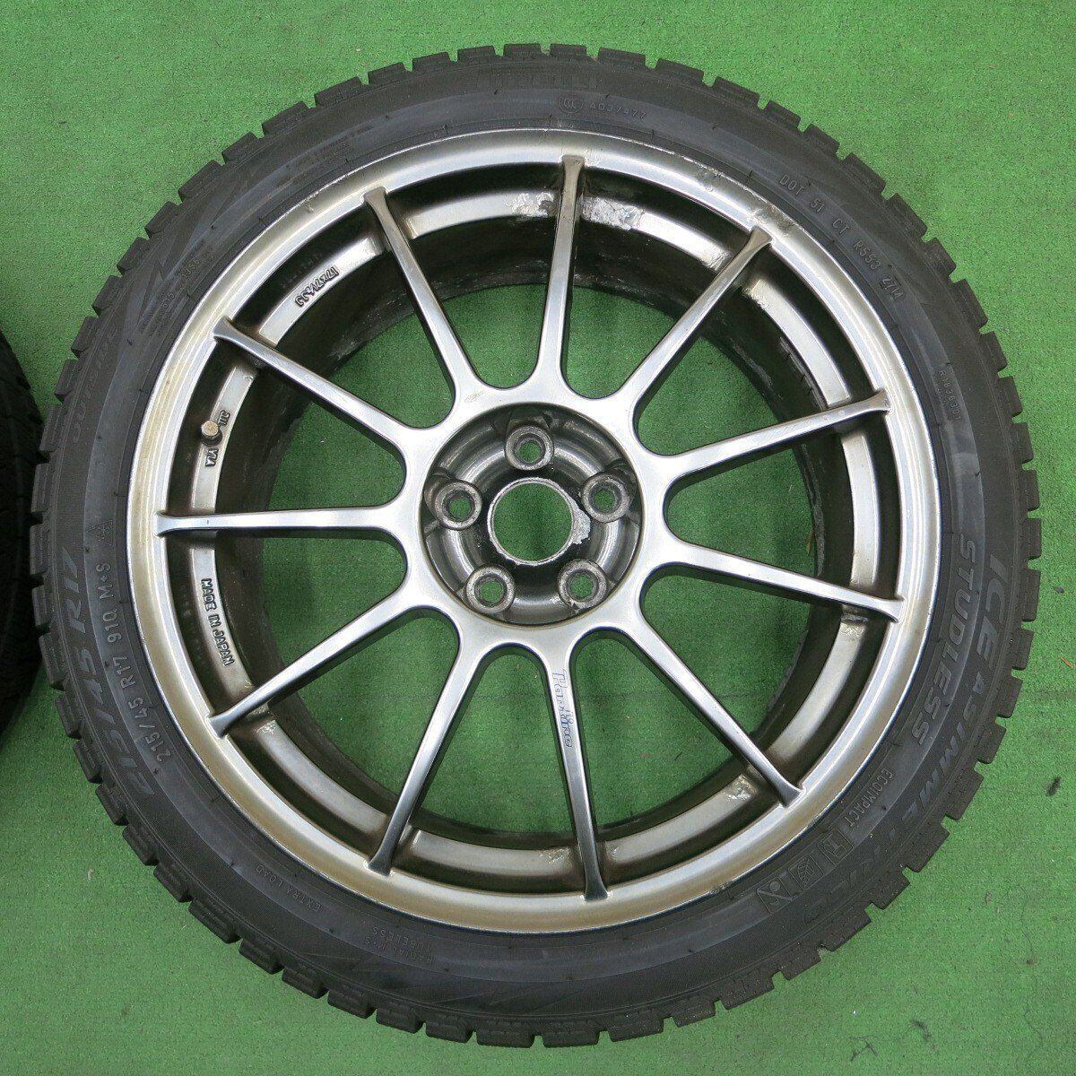 4本価格★アルファロメオ Partire ASSO 215/45R17 スタッドレス ピレリ アイスアシンメトリコ パルティーレ アッソ PCD98/5H★4061802ナス