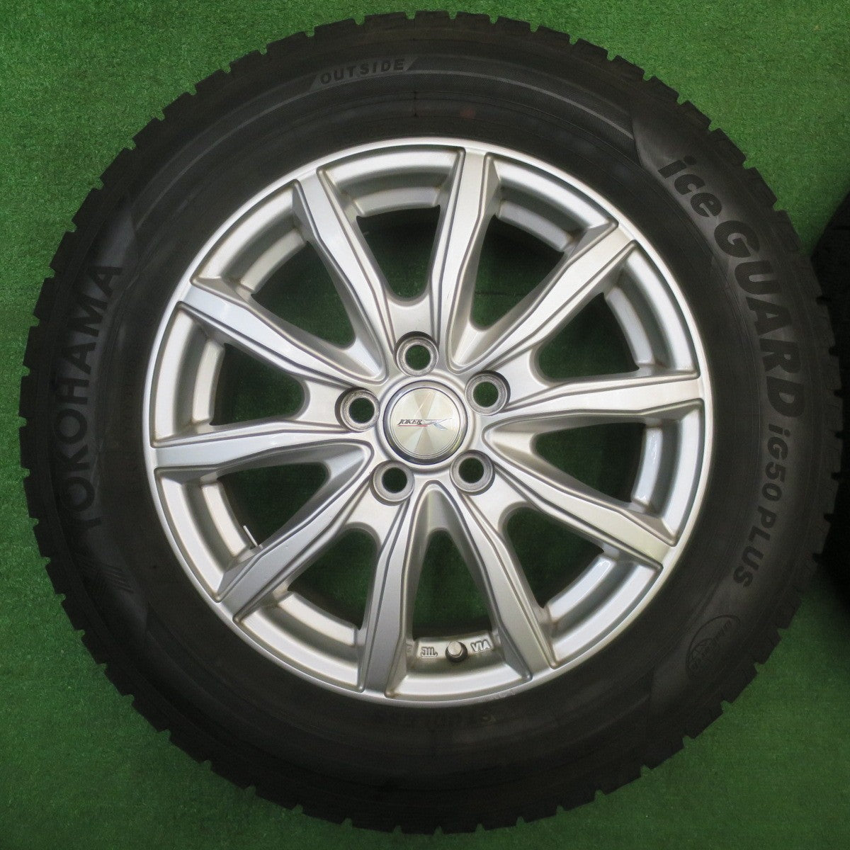 バリ溝！キレイ！9分★プリウス 等 195/65R15 スタッドレス ヨコハマ アイスガード iG50 プラス JOKER ジョーカー 15インチ PCD100/5H★5112504NJス