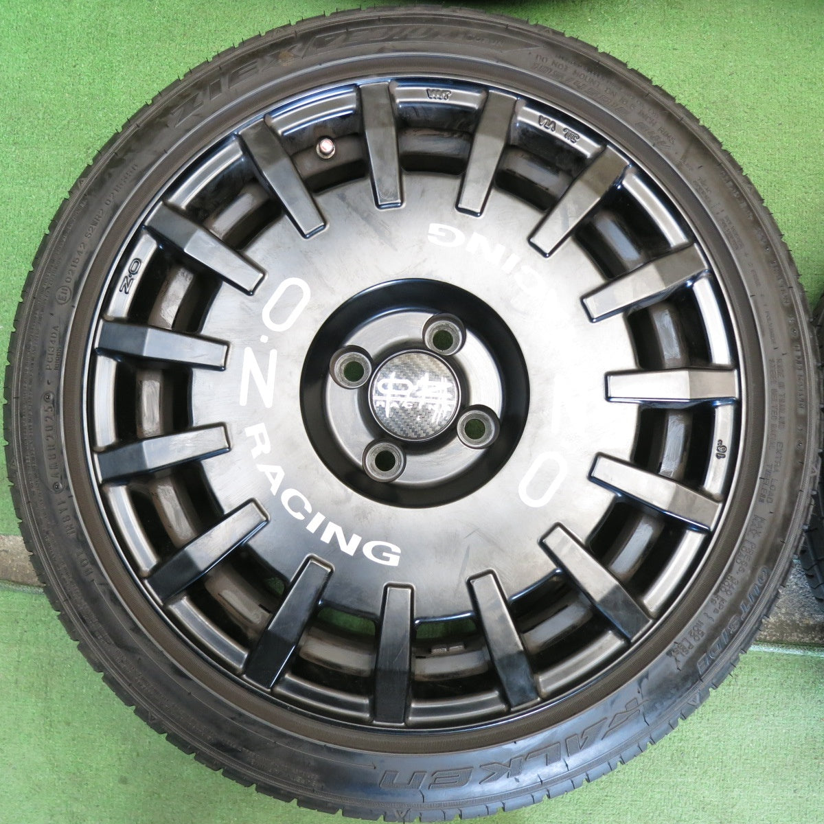 ほぼ未使用！25年◎O・Z RACING Rally RACING 195/45R16 ファルケン ZIEX ZE310 R ECORUN OZ ラリー レーシング 16インチ PCD98/4H◎6081304HAノ