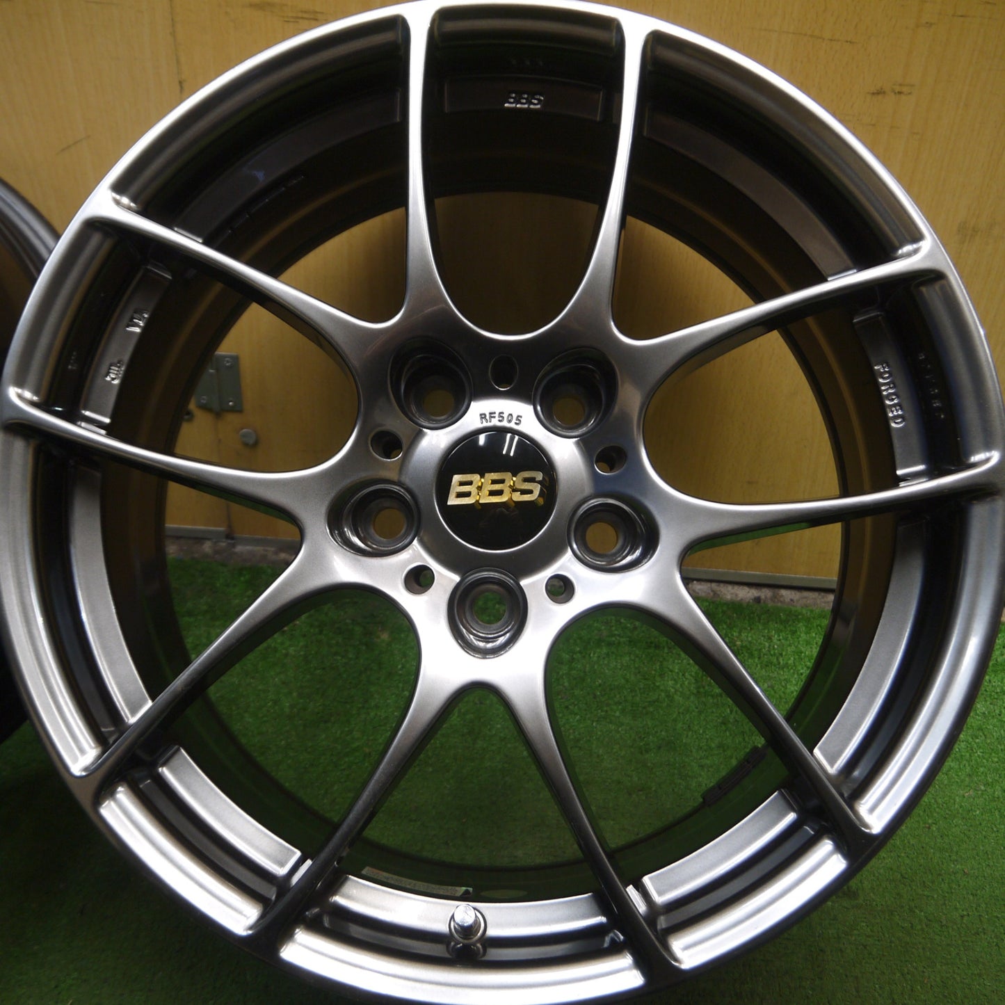 *送料無料* 美品★BBS RF505 鍛造 ホイール 17インチ 17×7.5J PCD112/5H★4051406Hホ