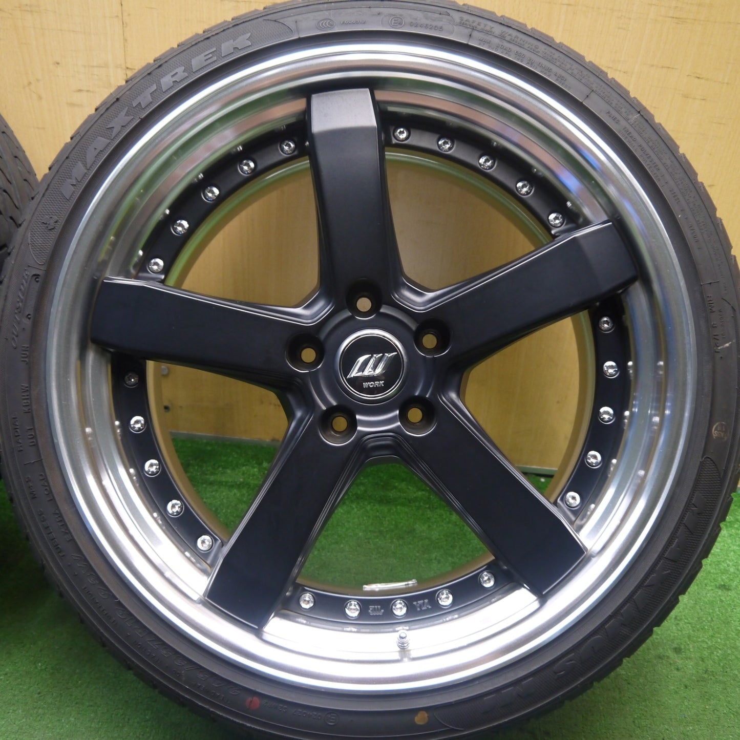 バリ溝！23年！キレイ！9分★WORK ZEAST ST2 ZE2 225/40R19 245/35R19 ケンダ KR32 Kuavela SL マックストレック MAXIMUS M1 ワーク ジースト PCD114.3/5H★5071401Hノ