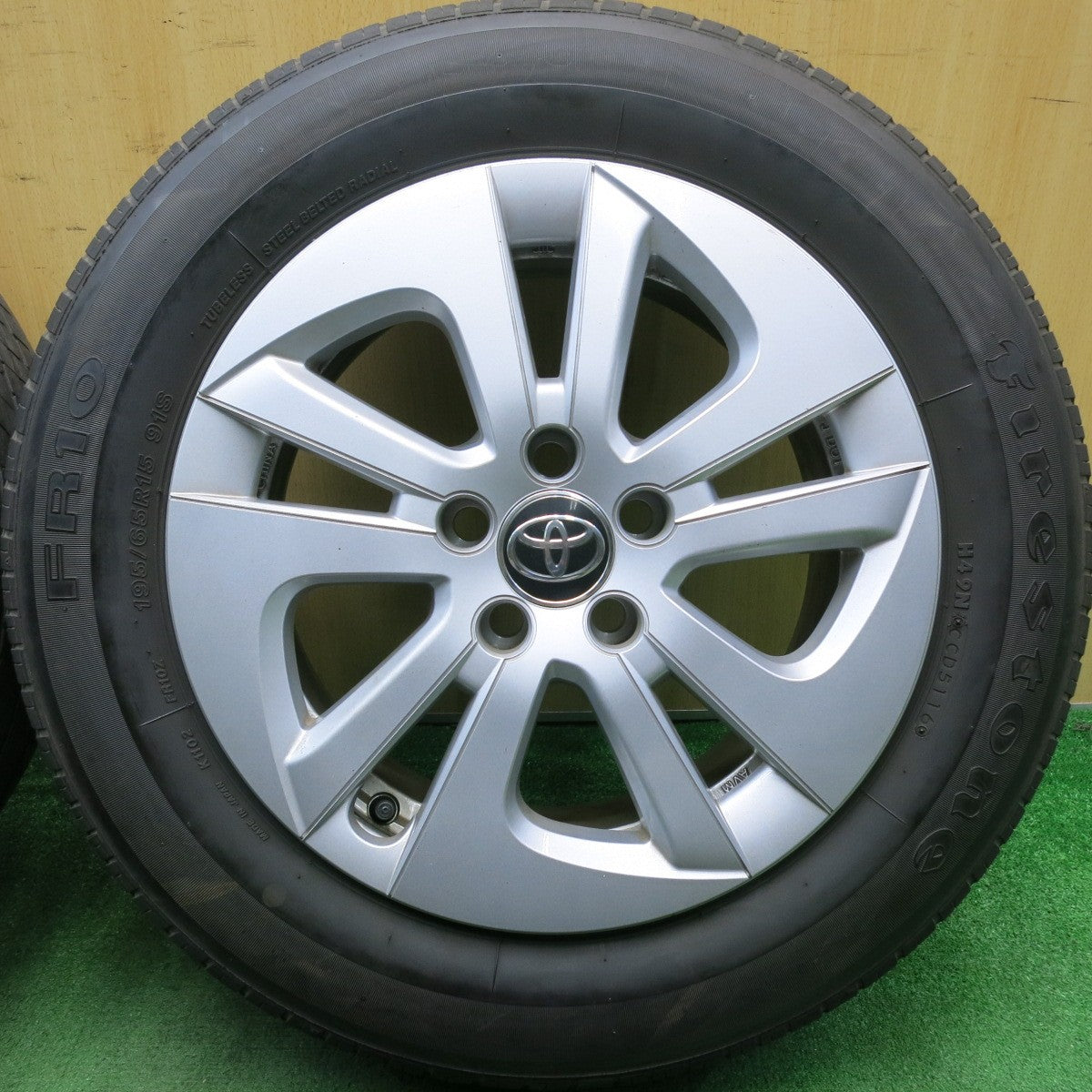 4本価格★トヨタ 50系 プリウス 純正 195/65R15 ファイアストン FR10 15インチ PCD100/5H★5052305HAノ