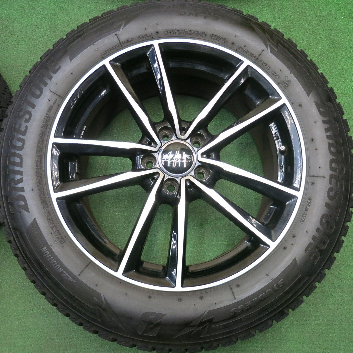 4本価格★ベンツ 等 MAK BREMEN FF SERIES 235/60R18 スタッドレス ブリヂストン ブリザック DM-V3 ブレーメン 18インチ PCD112/5H★6011111HAス
