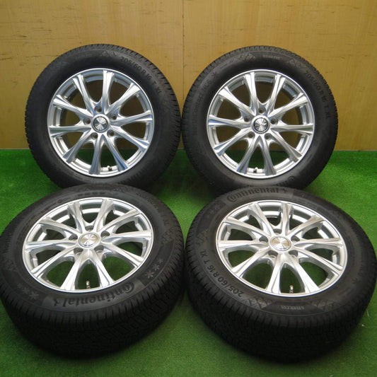 バリ溝！21年！キレイ！9分★スタッドレス 205/60R16 コンチネンタル ノースコンタクト NC6 ILLUGA iG 16インチ PCD114.3/5H★5011512Hス