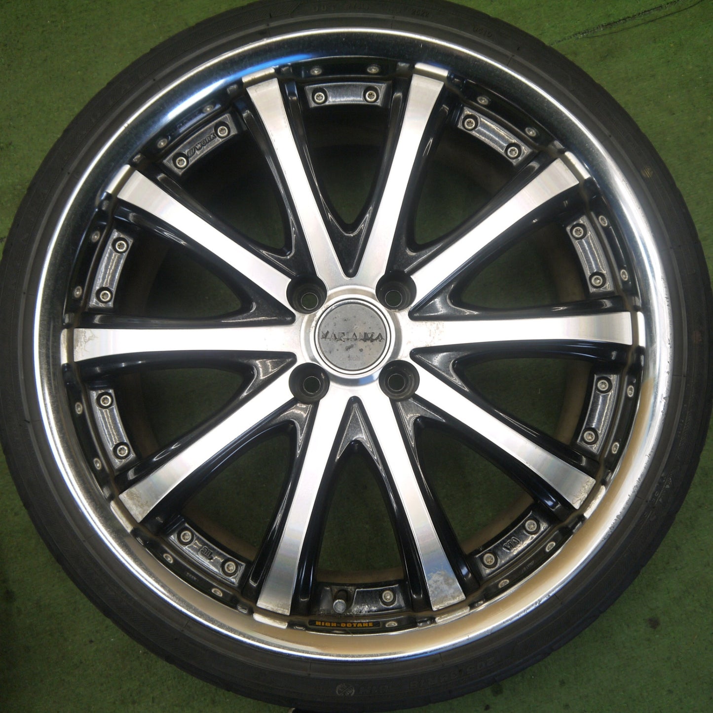 バリ溝！22年！8.5分★WORK VARIANZA V5S 205/35R18 ナンカン ウルトラ スポーツ NS-2 ケンダ ラジアル カイザー 18インチ ワーク ヴァリアンツァ PCD100/4H★6060301Hノ