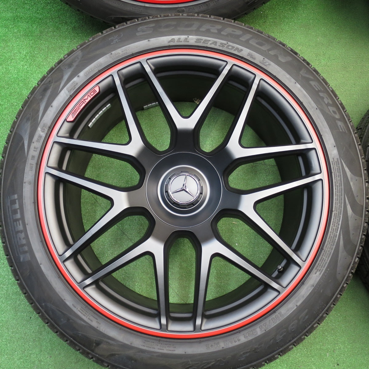 ほぼ未使用★ベンツ Gクラス G63 W463 AMG タイプ 285/45R22 ピレリ スコーピオン VERDE オールシーズン プラスⅡ 22インチ PCD130/5H★3041201クノ
