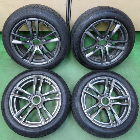 [送料無料] バリ溝！キレイ！9.5分★BMW 等 KELLENERS 225/50R17 スタッドレス ダンロップ ウインターマックス WM01 DSST 17インチ ケレナーズ PCD120/5H★5012706イス