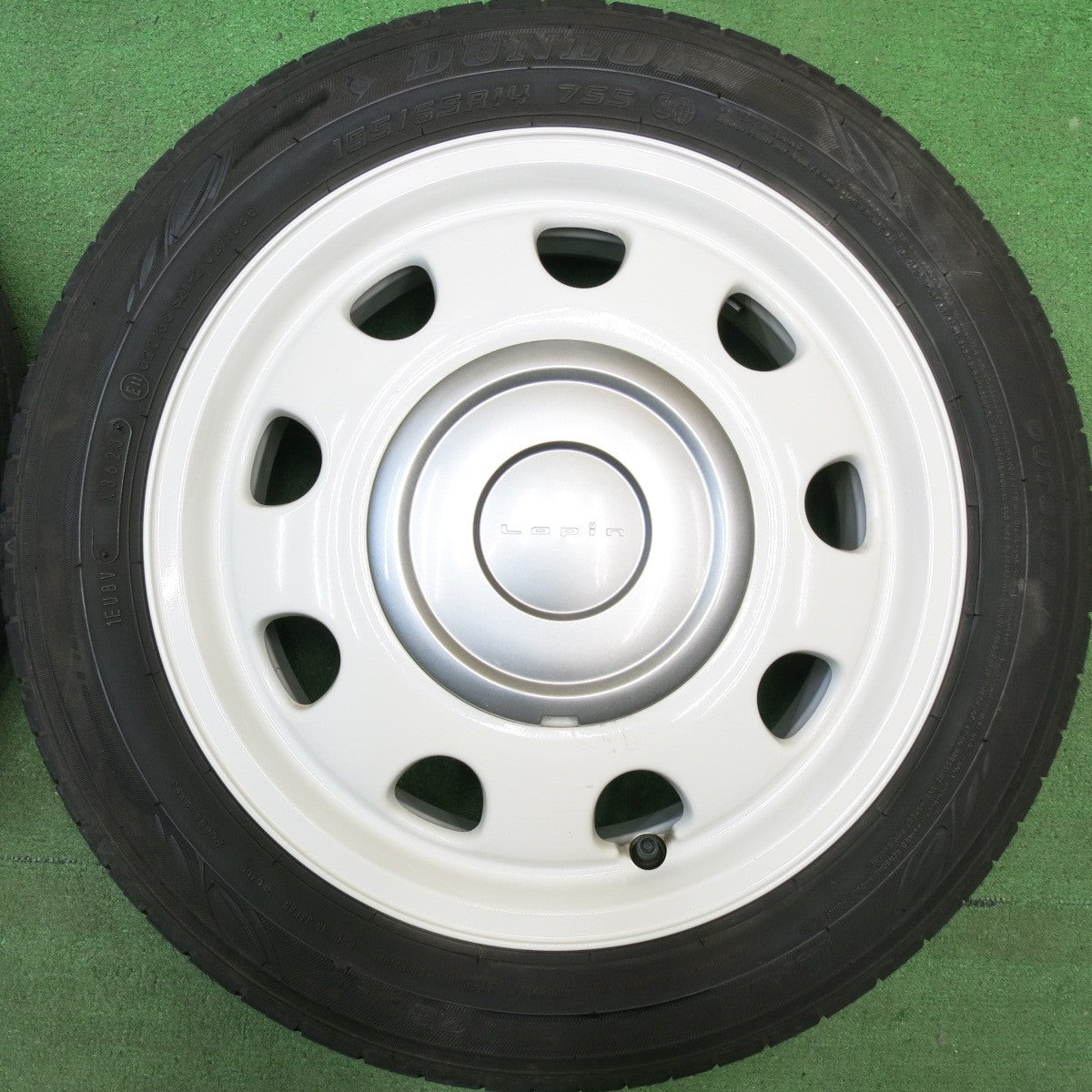 バリ溝！23年！8.5分★スズキ アルト ラパン ショコラ 純正 155/65R14 ダンロップ エナセーブ EC300+ 14インチ PCD100/4H★6050510HAノ