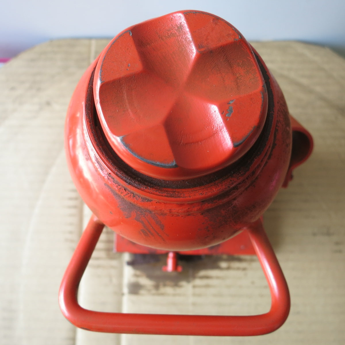 [送料無料] ◆マサダ 油圧 ジャッキ HP-15N 工具 15TON 15ton 15トン 15000kg 油圧式 オイル だるま ダルマ 車載 自動車 点検 整備⑪◆