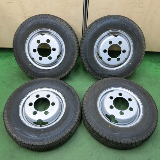 バリ溝！21年！9.5分以上★トラック タイヤ 185/80R14 102/100N スタッドレス ダンロップ ウインターマックス SV01 TOPY スチール 108-8 PCD184.15/6H★5030701ナス