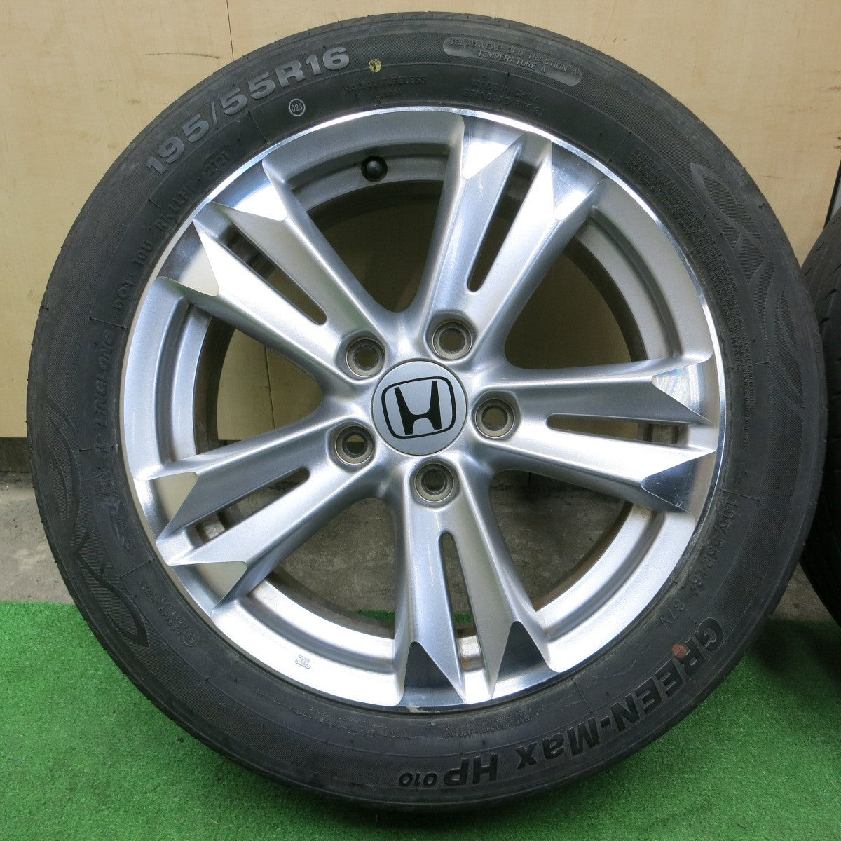 *送料無料* 4本価格！21年★ホンダ CR-Z 純正 195/55R16 リンロン GREEN-Max HP010 16インチ PCD114.3/5H CRZ★4070202ナノ