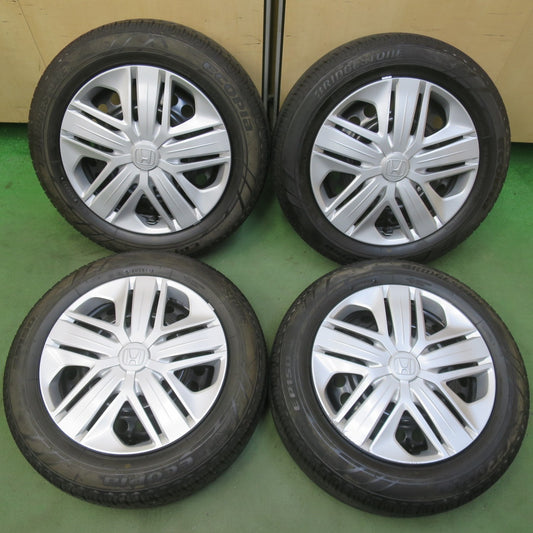 ほぼ未使用！キレイ◎ホンダ GK3 GP5 フィット 純正 スチール 185/60R15 ブリヂストン エコピア EP150 15インチ PCD100/4H◎6100801イノ