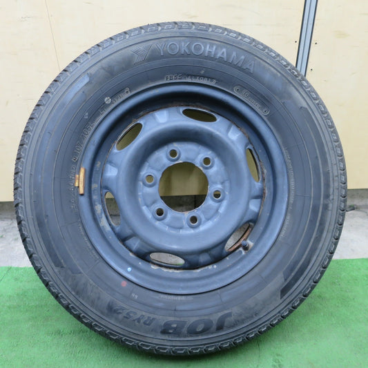 ほぼ未使用！1本★195/80R15 107/105L ヨコハマ JOB RY52 TOPY スチール ホイール 15インチ PCD139.7/6H★6042403ナノ