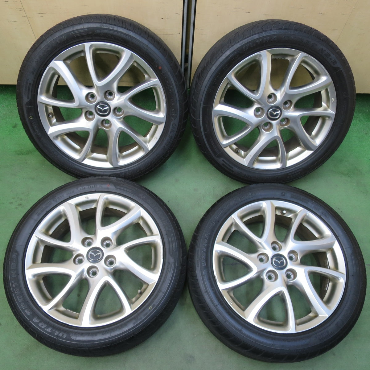 バリ溝！23年！9.5分★マツダ アクセラ プレマシー 等 純正 205/50R17 ナンカン ウルトラ スポーツ NS-2 17インチ PCD114.3/5H★6032411イノ