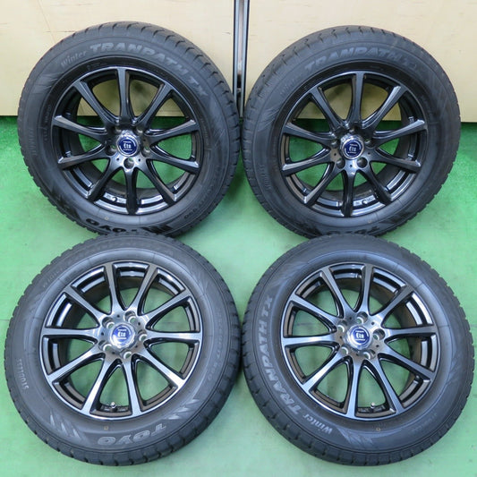 バリ溝！22年！キレイ！9.5分★スタッドレス 225/60R17 トーヨー ウインター トランパス TX TIRADO Eta LA STRADA 17インチ PCD114.3/5H★5032207イス