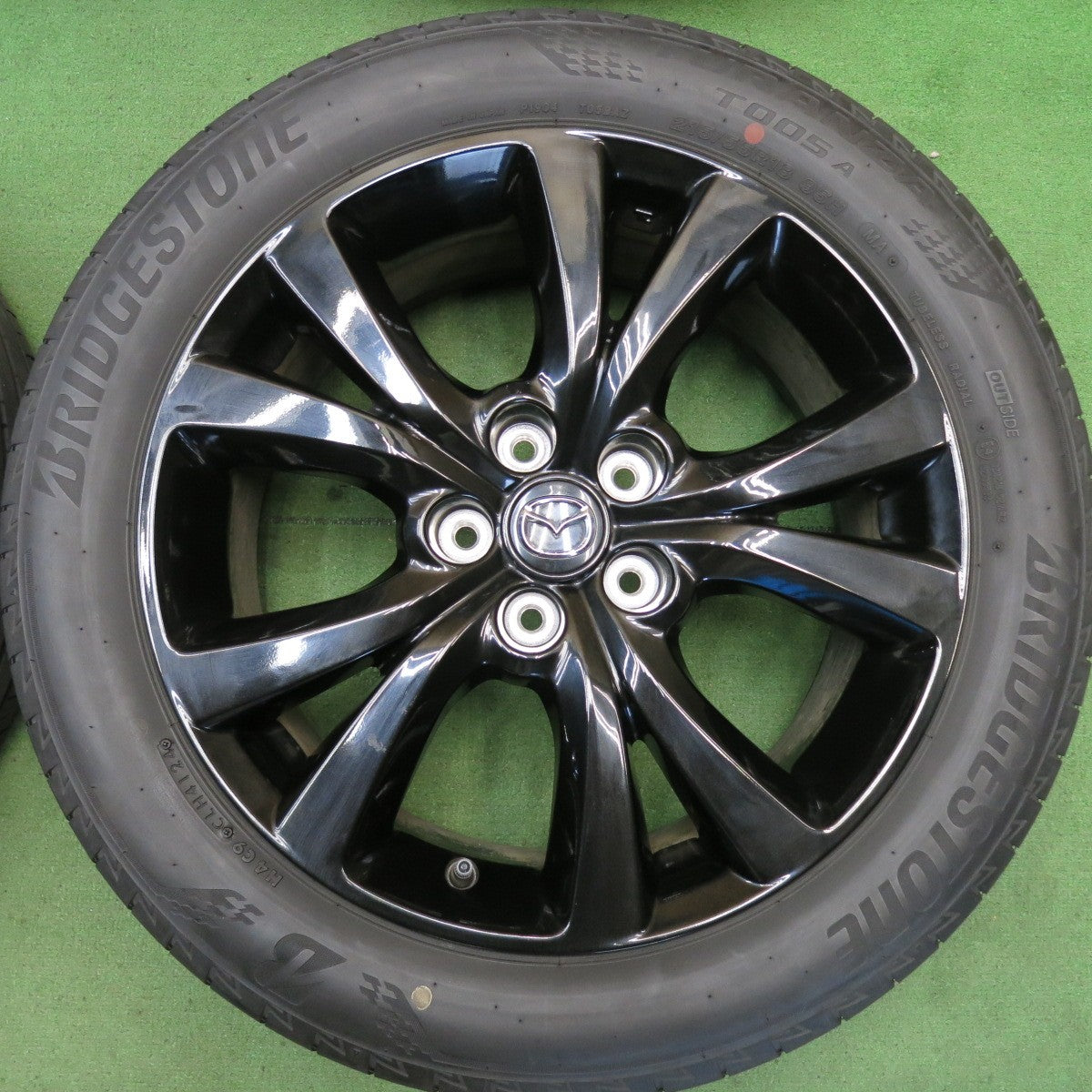 バリ溝！24年！9分◎マツダ CX-30 純正 215/55R18 ブリヂストン トランザ T005A 18インチ CX30 PCD114.3/5H◎6070508HAノ