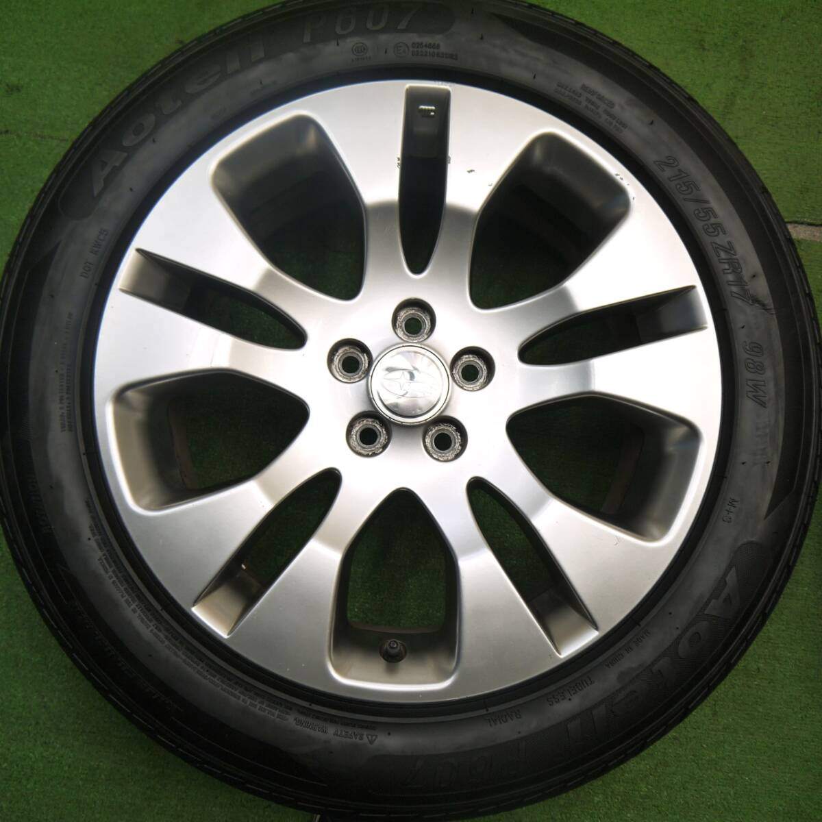 4本価格！21年★スバル BP9 レガシィ アウトバック 純正 215/55R17 オーテリー P607 17インチ PCD100/5H★5032807Hノ