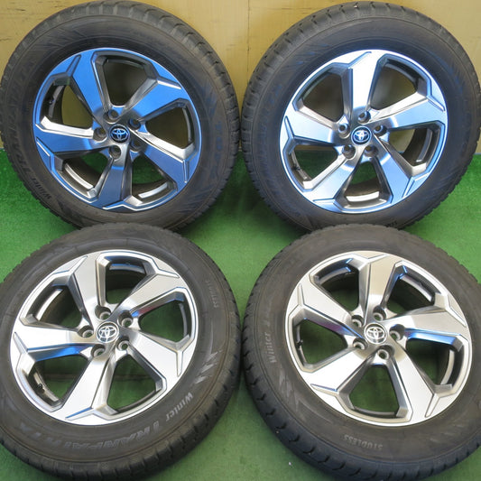 バリ溝！キレイ！9.5分★トヨタ RAV4 Gグレード 純正 225/60R18 スタッドレス トーヨー ウインター トランパス TX 18インチ PCD114.3/5H★6051003NJス