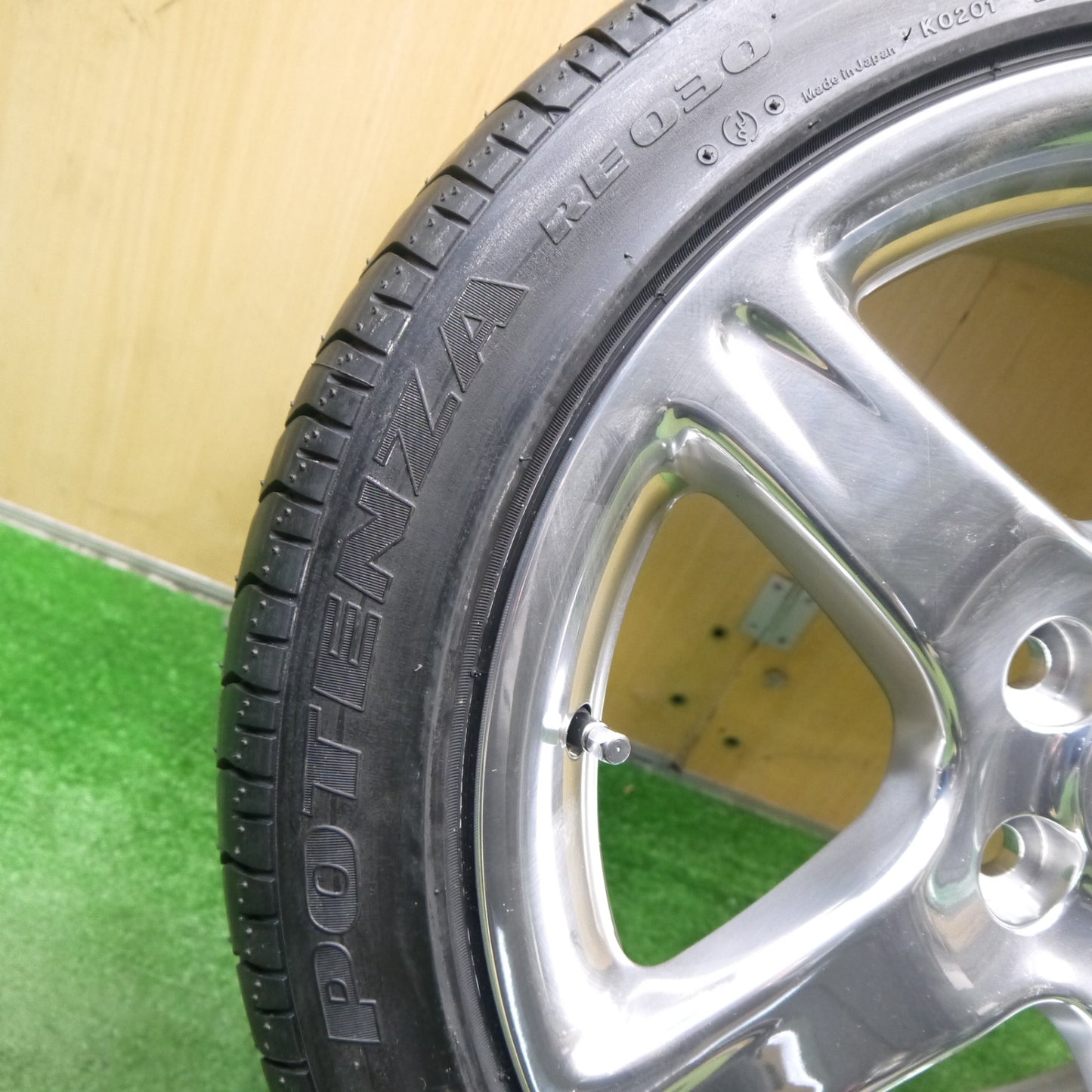 新車外し！1本★トヨタ 160系 アリスト ベルテックス 純正 235/45R17 ブリヂストン ポテンザ RE030 17インチ PCD114.3/5H★5052707Hノ