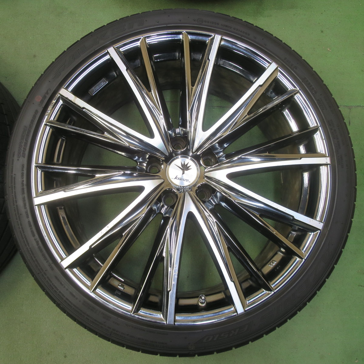 4本価格◎Kranze Elaborar 331EVO 245/35R20 ファルケン AZENIS FK510 クレンツェ エルアボラ 331エボ 20インチ PCD114.3/5H◎6082901イノ