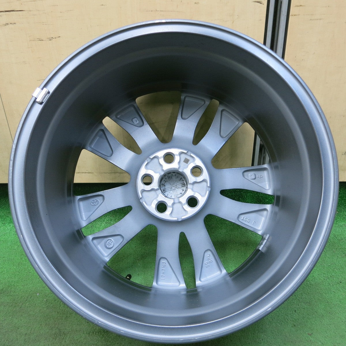 [送料無料] 新車外し★トヨタ カローラ ツーリング W×B 純正 ホイール 17インチ 17×7.5J PCD100/5H★5031103ナホ