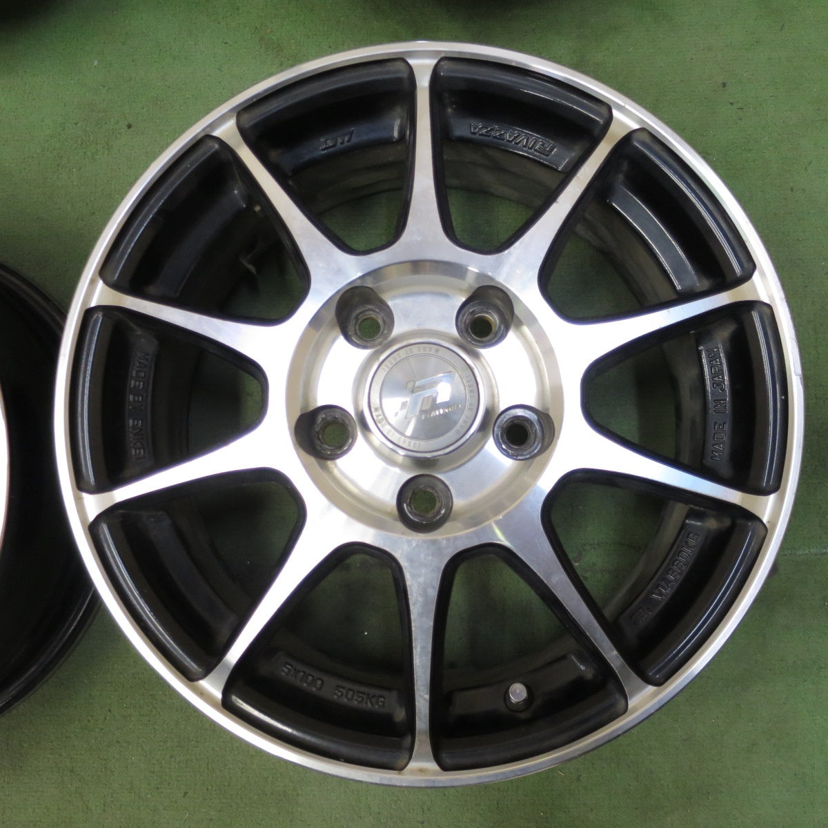 4本価格★RIVAZZA ENKEI 15インチ ホイール リヴァッツァ エンケイ 15×6J PCD114.3/5H★6071303NGホ