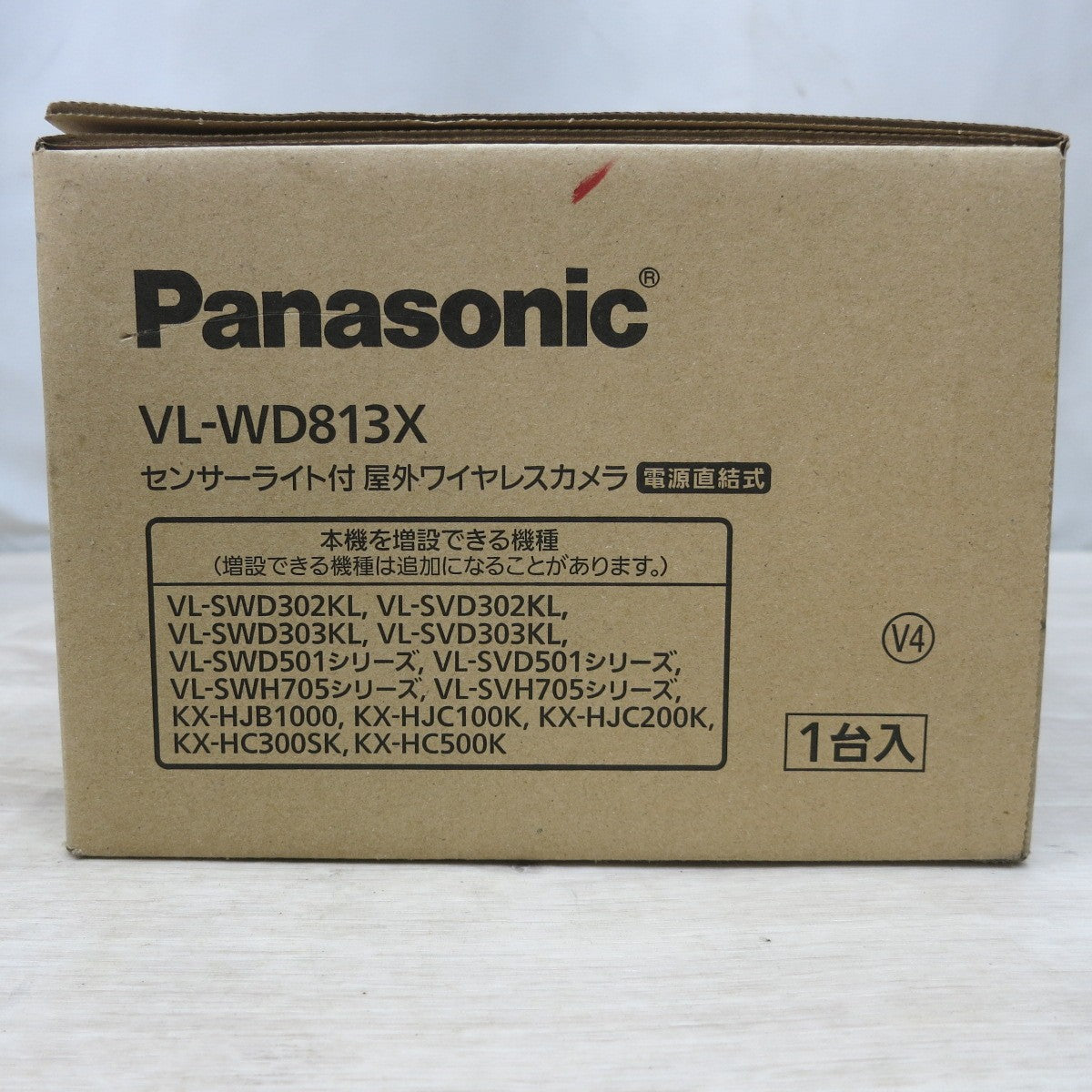 [送料無料] 未使用◆パナソニック センサーライト付き 屋外 ワイヤレス カメラ VL-WD813X 電源直結式 防犯 Panasonic◆