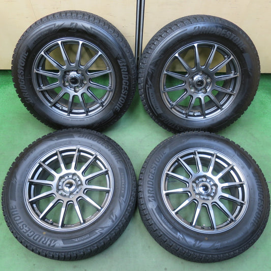 バリ溝！キレイ！9.5分★スタッドレス 225/65R17 ブリヂストン ブリザック DM-V3 LCZ 社外 アルミ 17インチ PCD114.3/5H★5122212イス