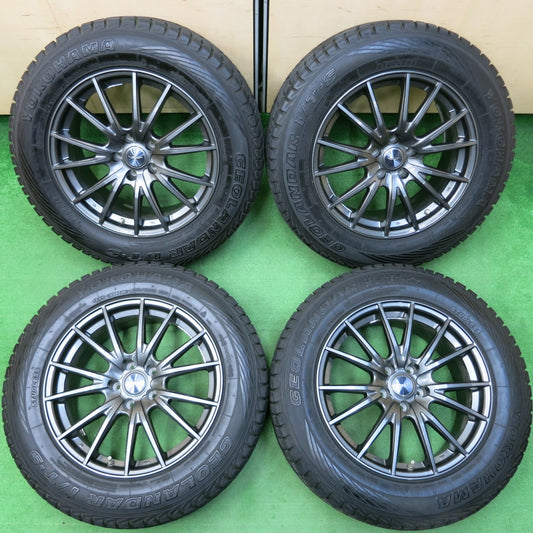 *送料無料* センサー付！バリ溝！綺麗！9分★レクサス等 235/65R18 スタッドレス ヨコハマ ジオランダー i/T-S VELVA SPORT PCD114.3/5H★4042919イス